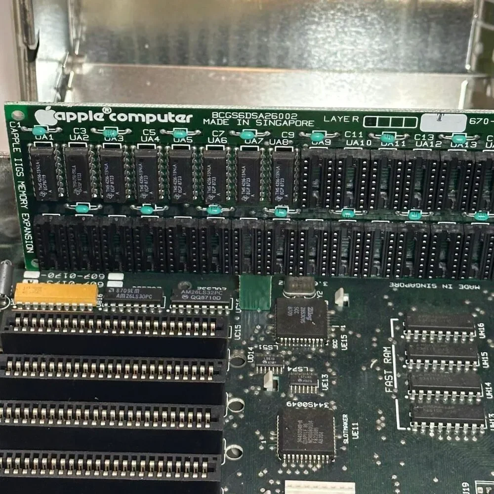 Vintage Apple IIGS Computer Powers ON